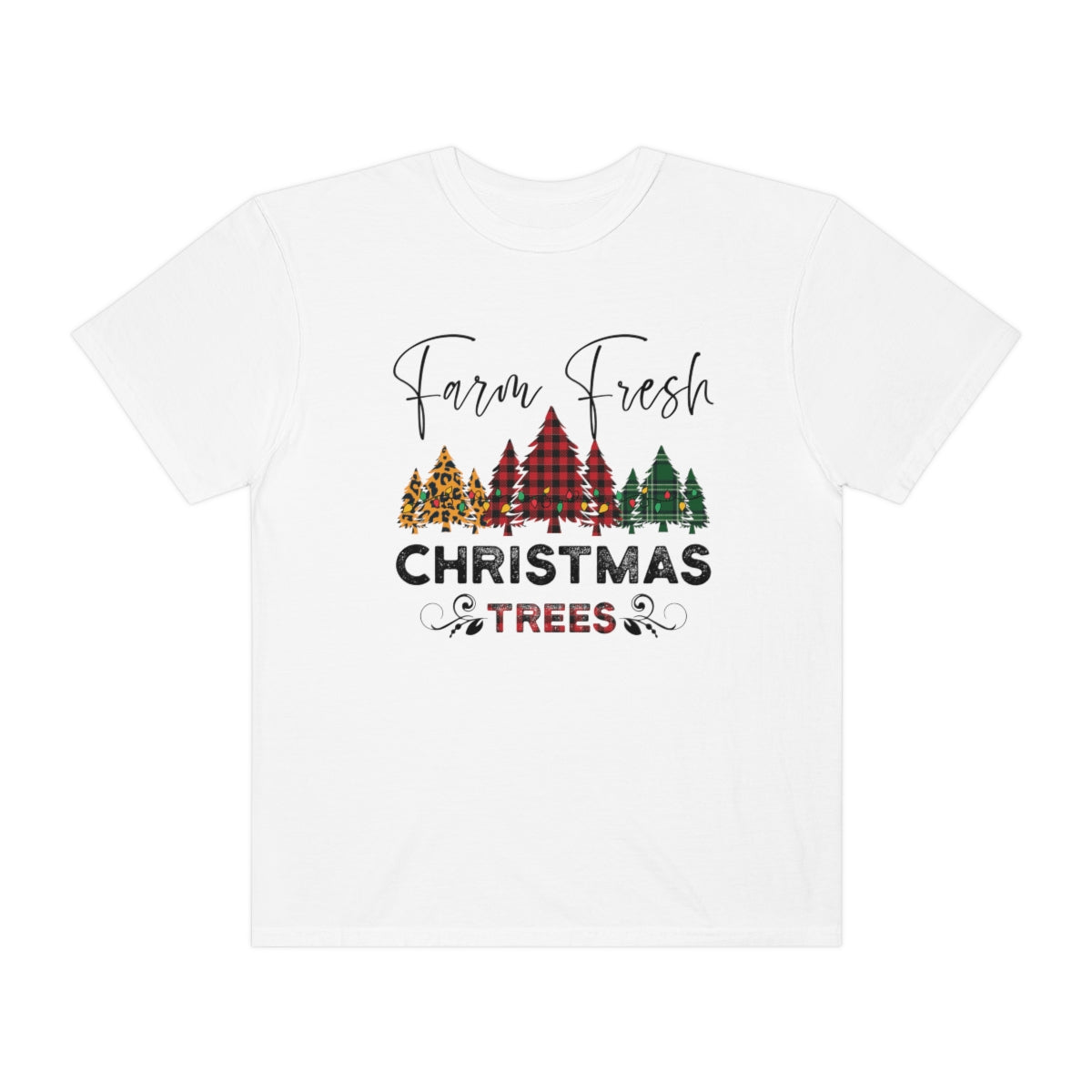 Farm Fresh Plaid Christmas Trees TeeShirt