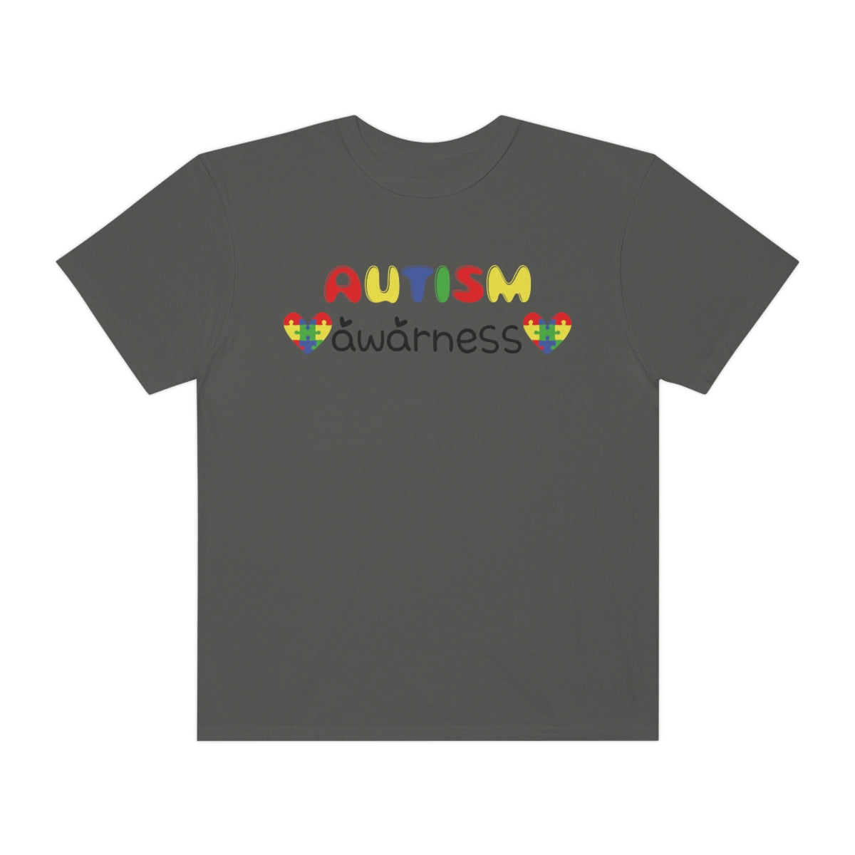 Autism Awareness Cute Lettering Tshirt