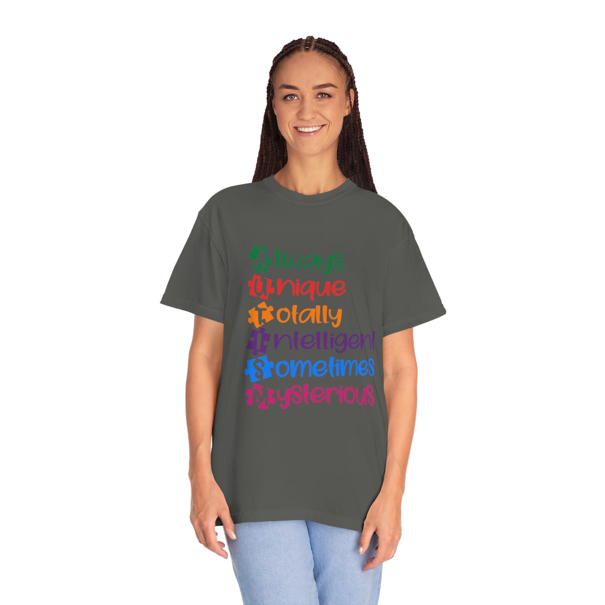 Autism Awareness Kind Words Puzzle Pieces Tshirt