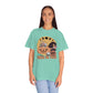 Trick or Treat Retro Vintage Style Halloween Teeshirt Design on Unisex Garment-Dyed T-shirt