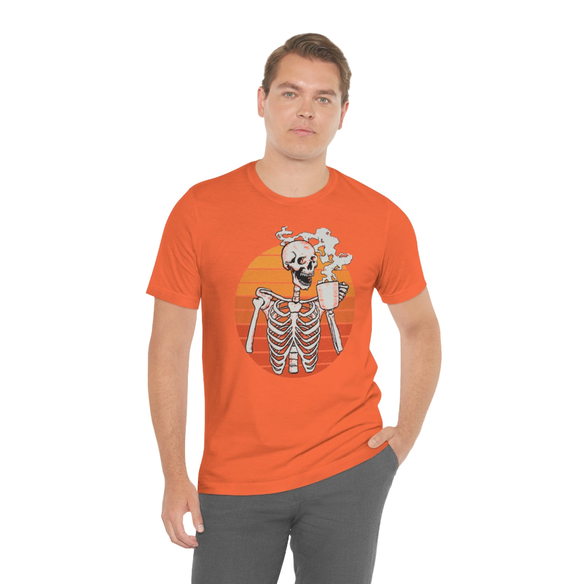 Dead Inside but Caffeinated Skeleton Halloween TShirt