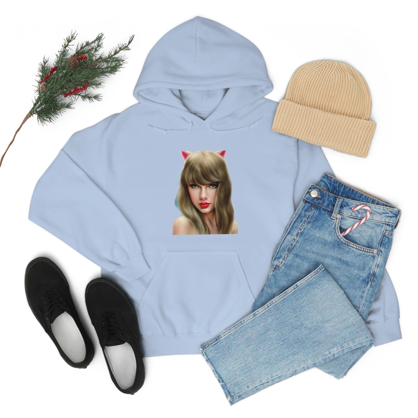 Taylor Swift Cat Ears T Swift Taylor Swift Merch Fan Swifty Gift Hooded Sweatshirt