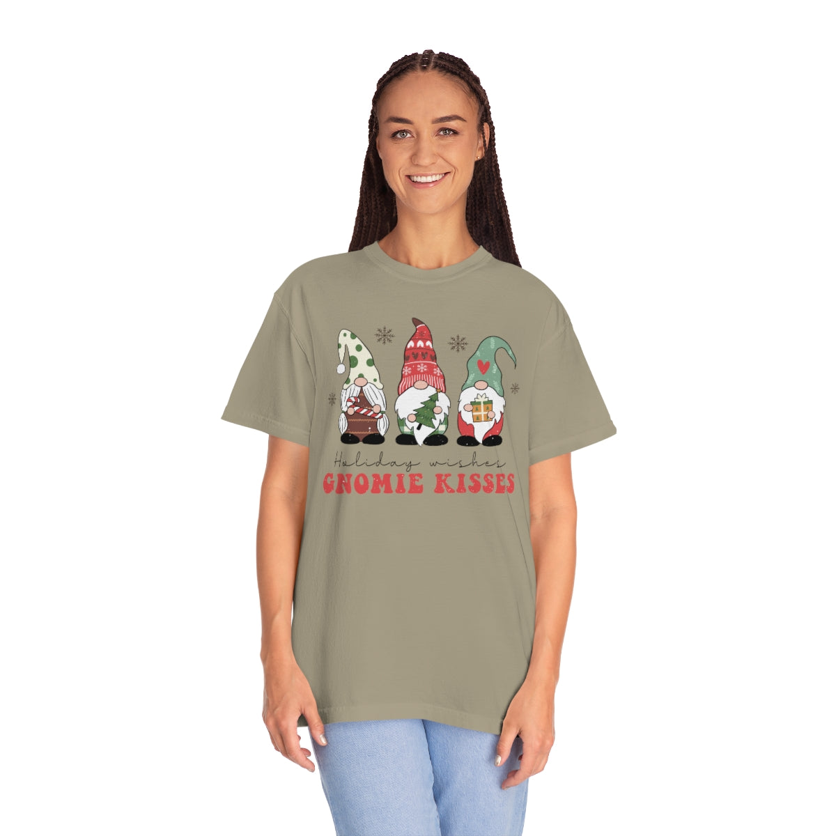 Holiday Wishes & Gnomie Kisses Christmas Tshirt