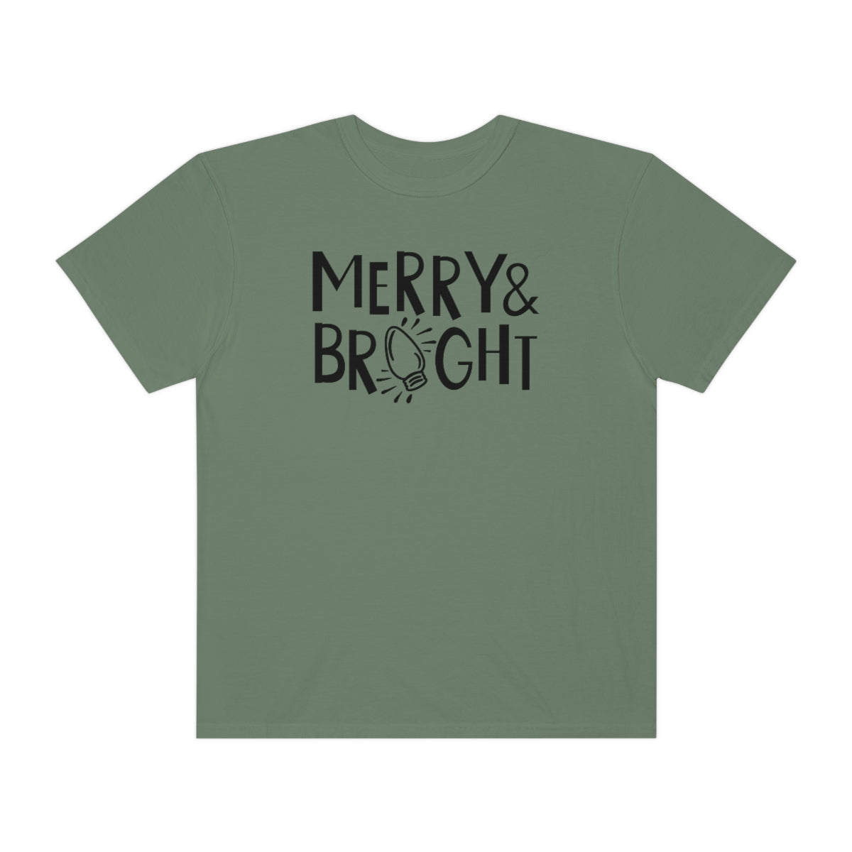 Merry & Bright Cute Lights Christmas Holiday Tshirt