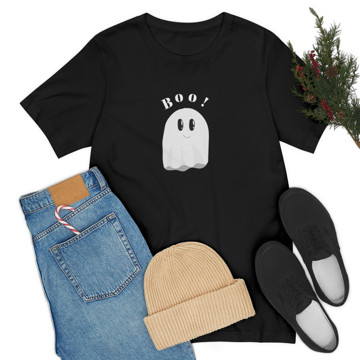 Cool Boo Ghost Design Unisex Jersey Short Sleeve Tee