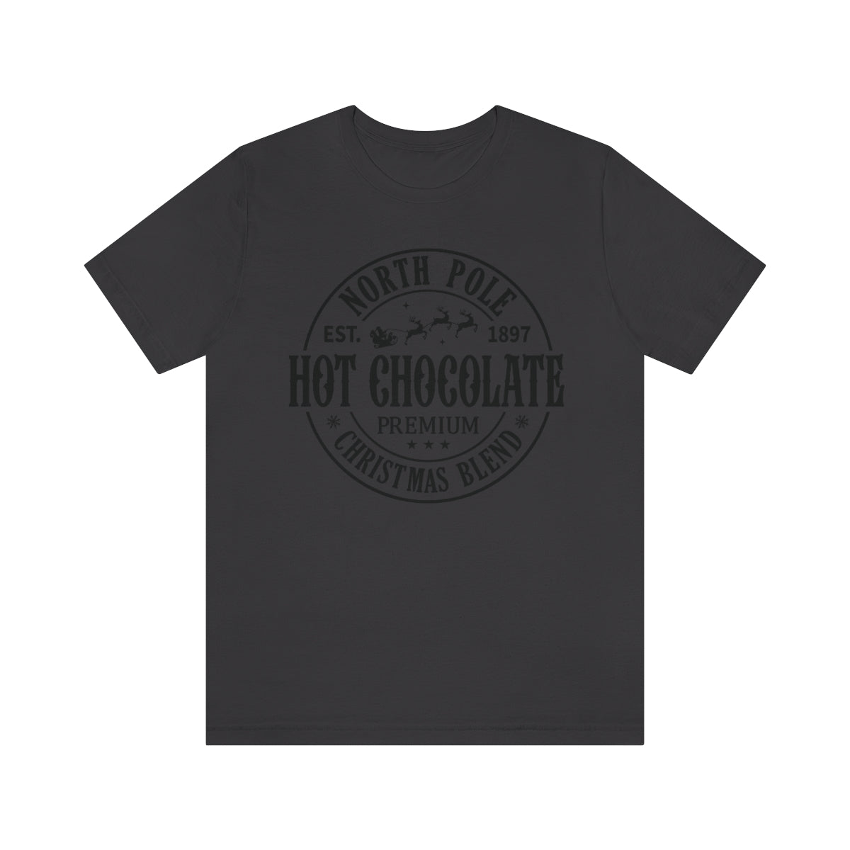 North Pole Premium Hot Chocolate Christmas Holiday Tshirt