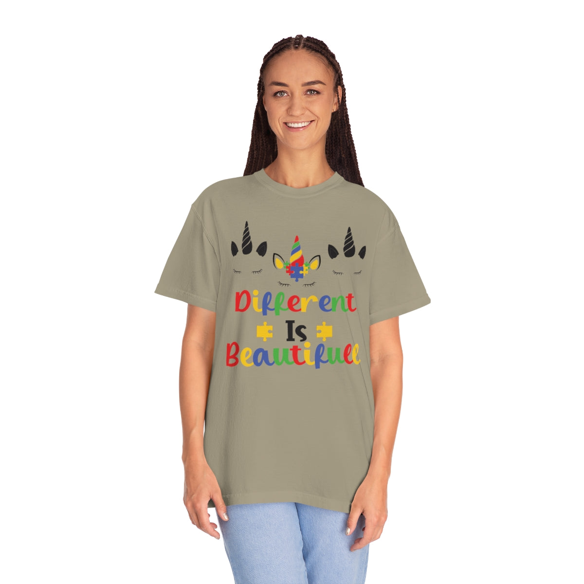 Different Is Beautiful Autism Awareness Cute Unicorns Tshirt