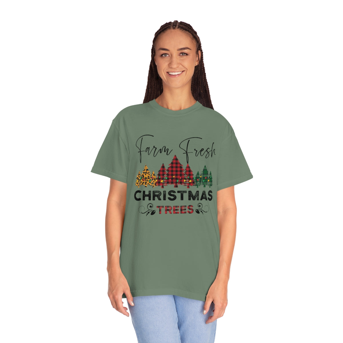 Farm Fresh Plaid Christmas Trees TeeShirt