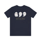 Three Ghosts Cute Happy Halloween Tshirt, Funny TShirt Design on Unisex Jersey Short Sleeve Tee