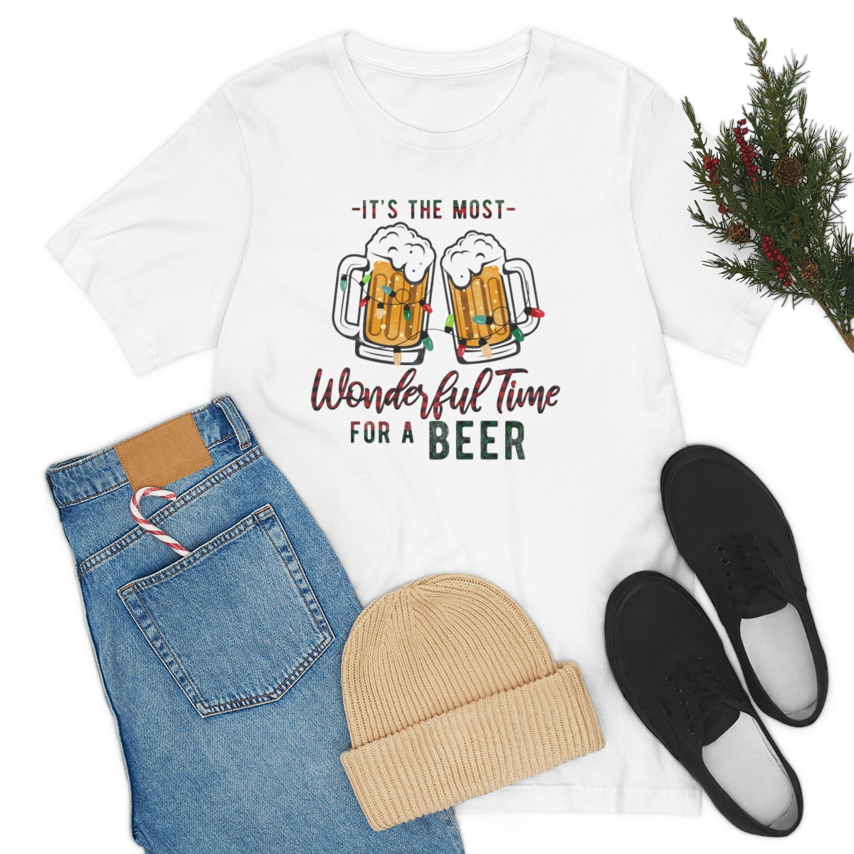 It's the Most Wonderful Time for a Beer Christmas Tshirt