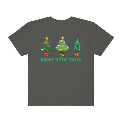 Happy Little Trees Cute Christmas Tshirt