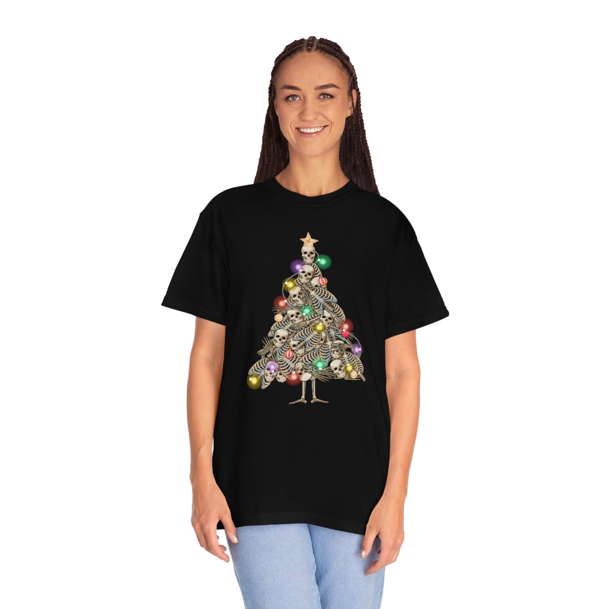 Skeleton Christmas Tree Holiday Tshirt