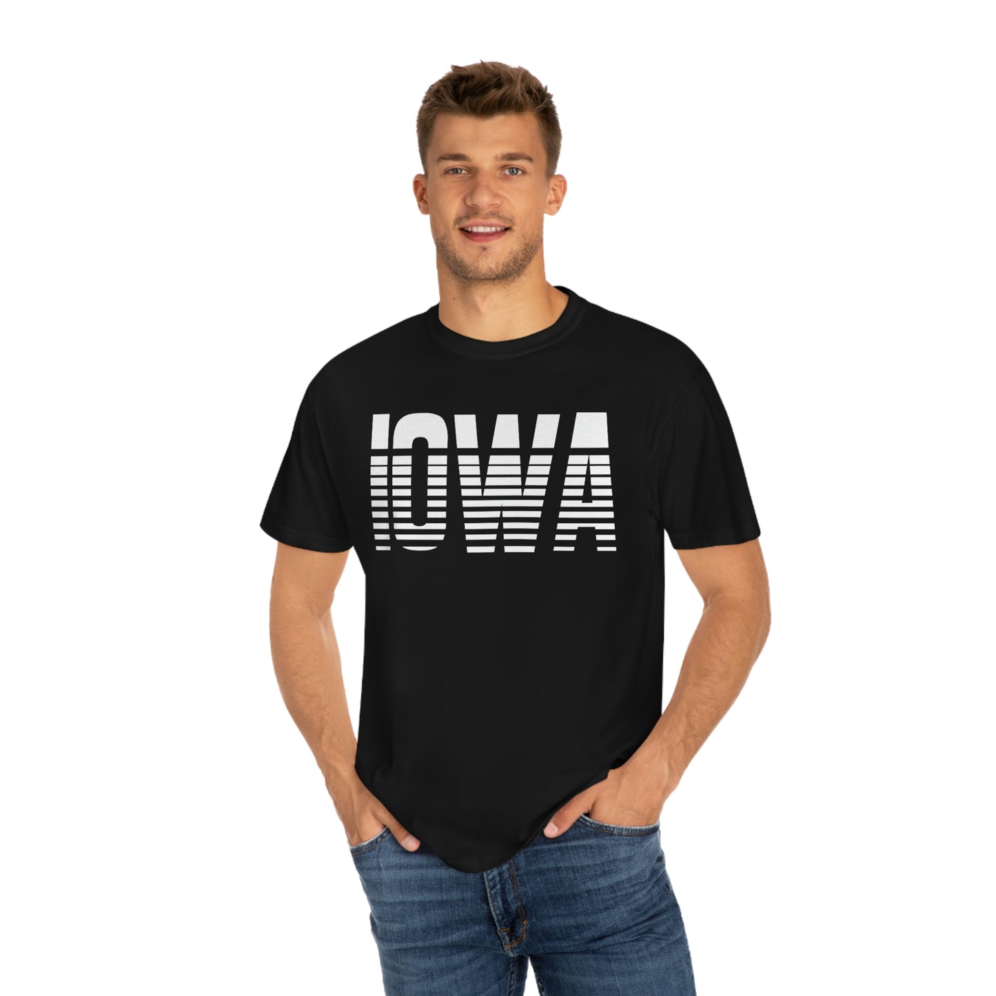 Iowa Retro Varsity Style Font Iowa Pride Tshirt