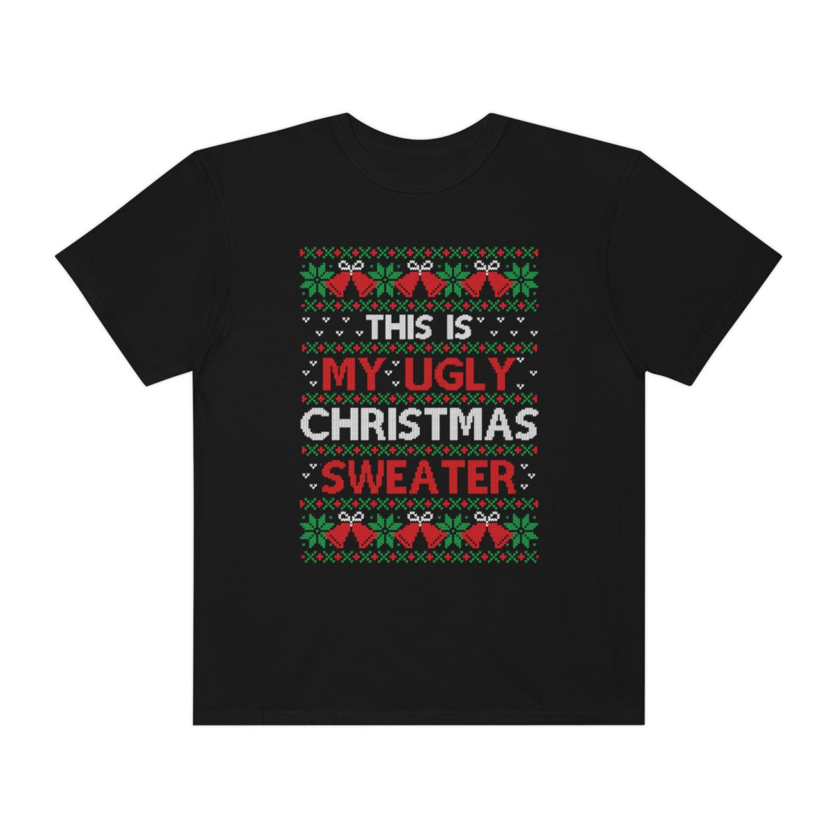 Ugly Christmas Sweater Retro Style Christmas Tshirt