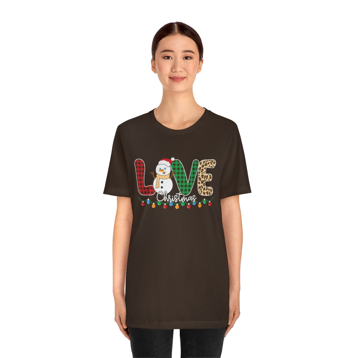 Cute Love Christmas Snowman Tshirt