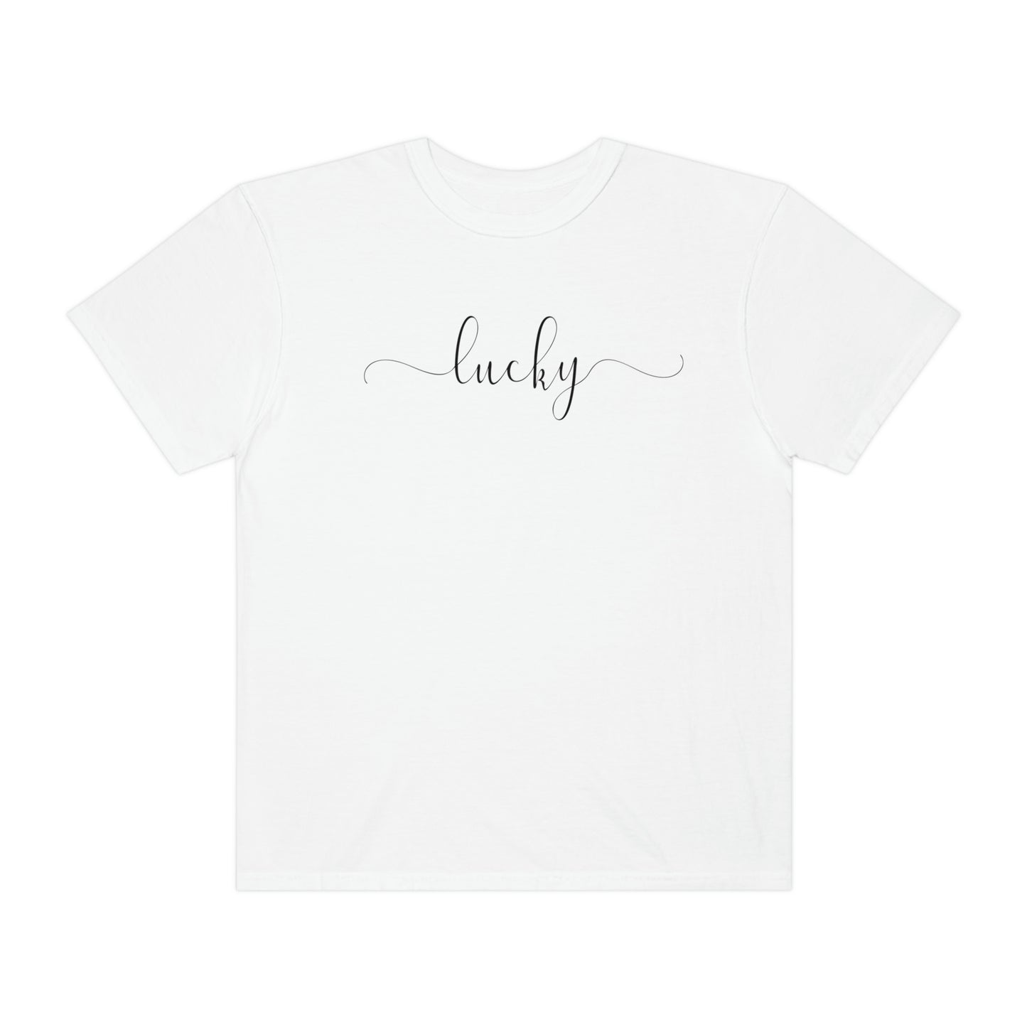 Lucky Simple Script St. Pattys Day Tshirt