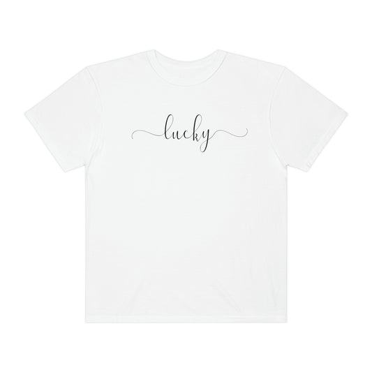 Lucky Simple Script St. Pattys Day Tshirt