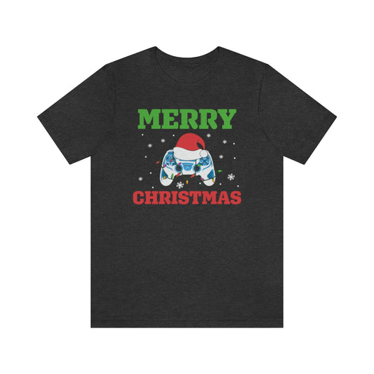 Video Game Controller Merry Christmas Holiday Tshirt