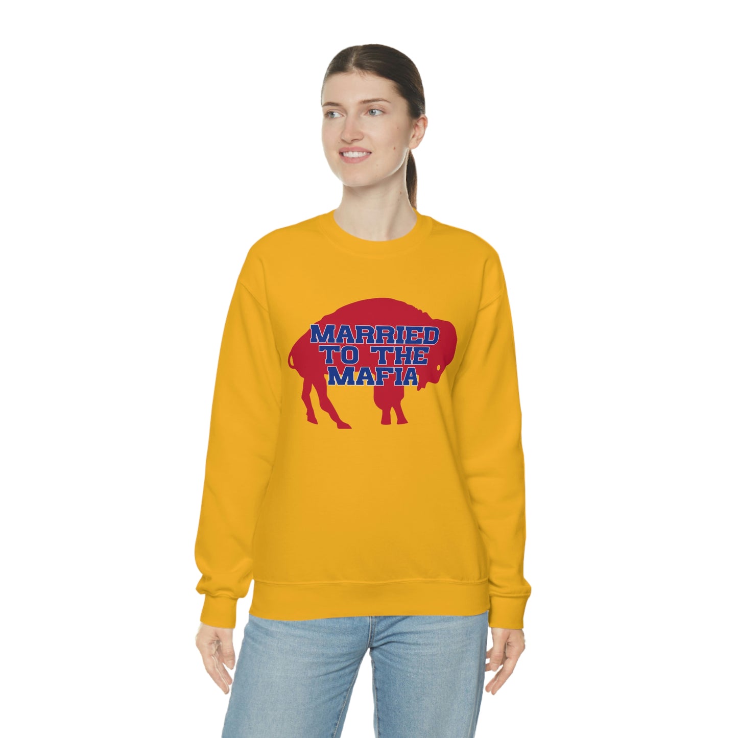 Married to the Mafia Buffalo Bills Football Crewneck Sweatshirt