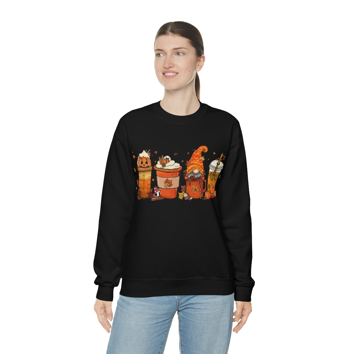 Pumpkin Spice, Coffee Sweatshirt, Fall Coffee Shirt on Unisex Heavy Blend™ Crewneck Sweatshirt