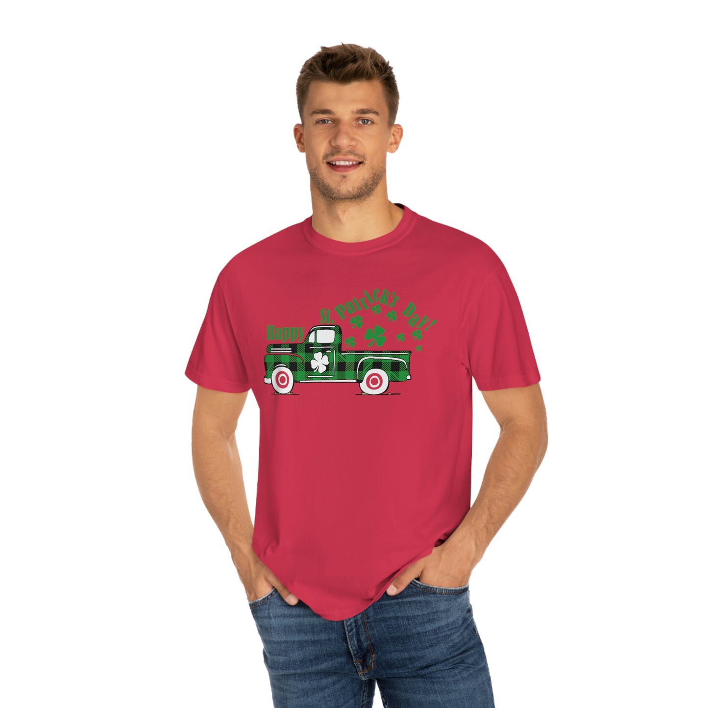 Vintage Happy St. Patrick's Day Truck Tshirt