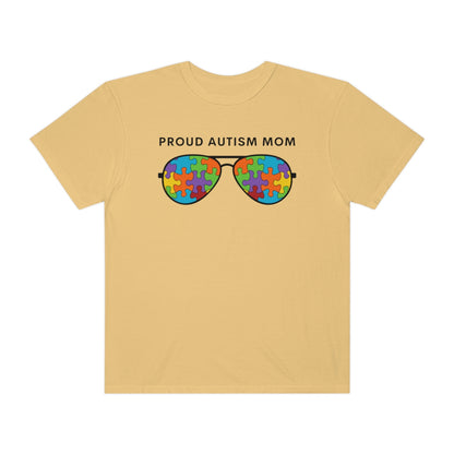 Proud Autism Mom Sunglasses Puzzle Pieces Autism Awareness Tshirt