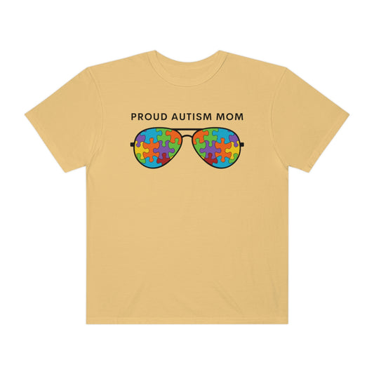 Proud Autism Mom Sunglasses Puzzle Pieces Autism Awareness Tshirt