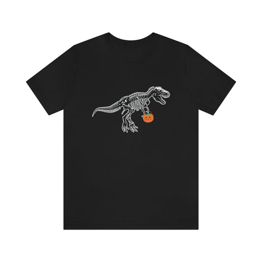 T-Rex and Pumpkin Halloween Trick or Treat T-Shirt