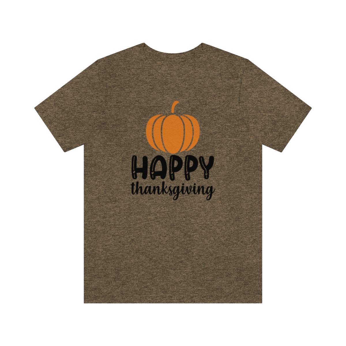 Happy Thanksgiving Pumpkin Tshirt Design | Thanksgiving TShirt | Thanksgiving T-Shirt | Thanksgiving Teeshirt Design on Unisex Jersey Short Sleeve Tee