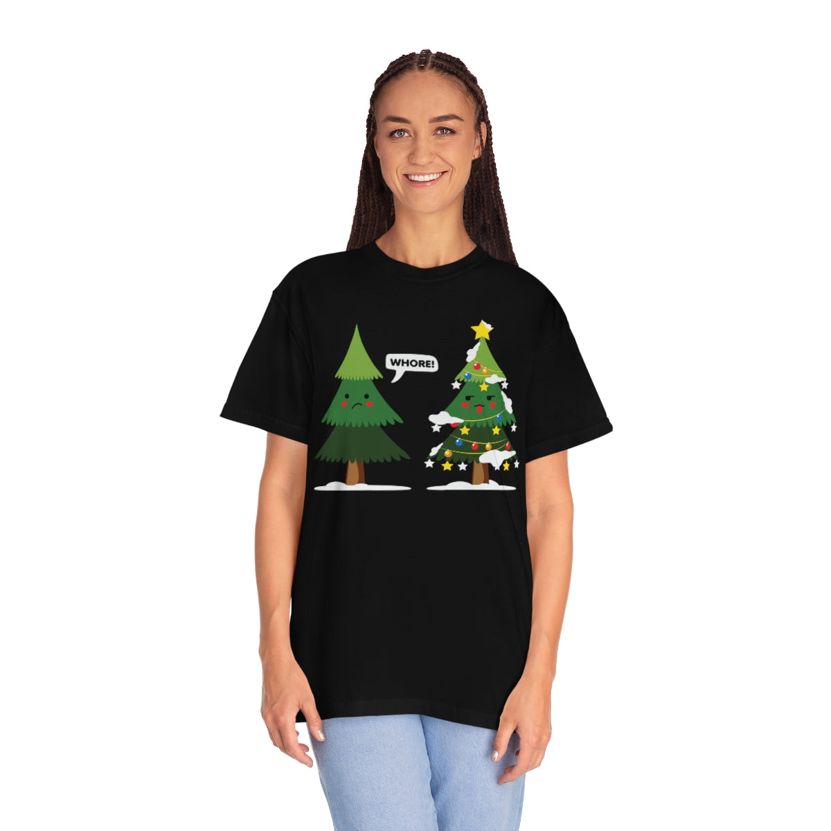 Christmas Trees Cursing Funny Xmas TeeShirt