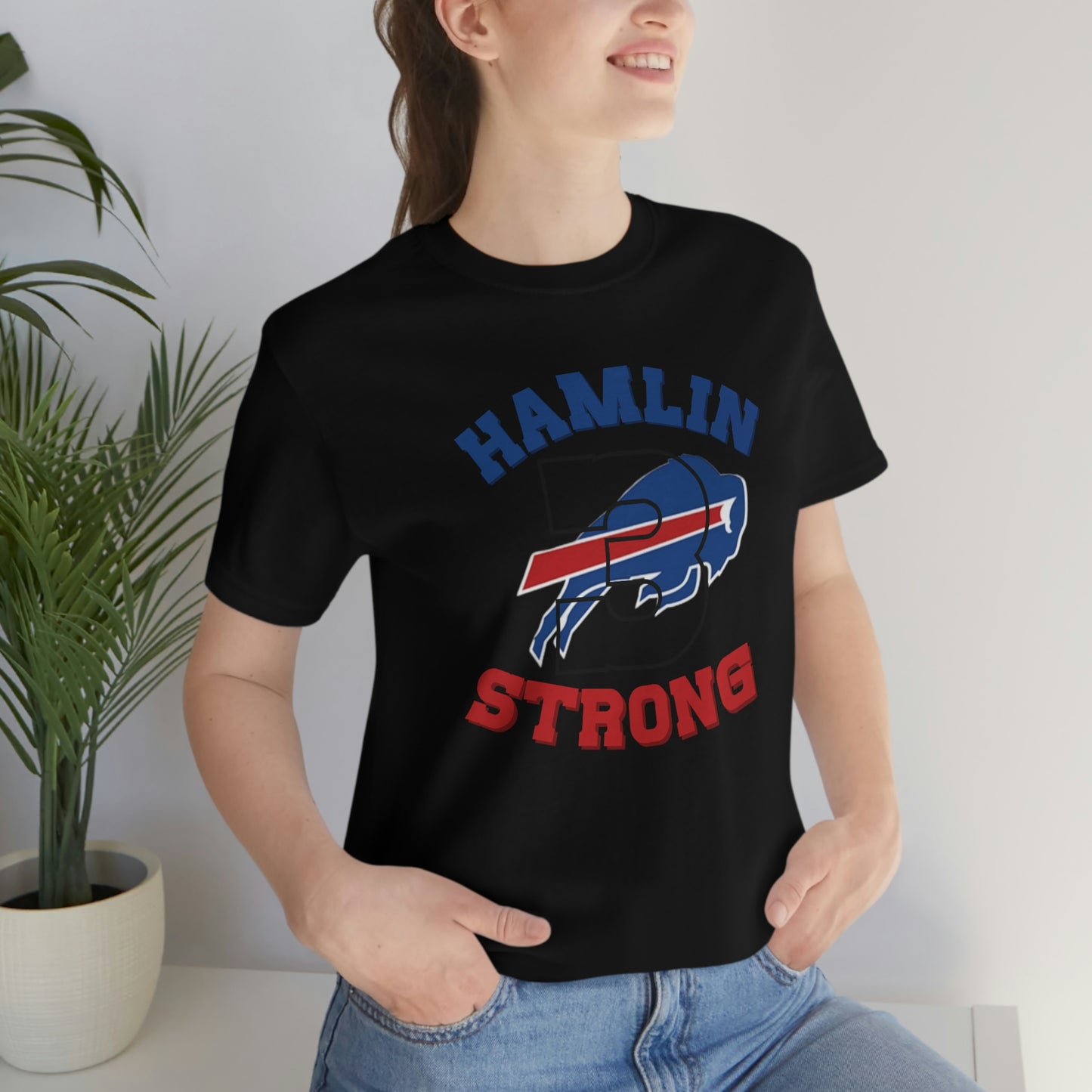 #3 Hamlin Strong Damar Hamlin Buffalo Bills Logo Hamlin Supporter Unisex Jersey Short Sleeve Tee