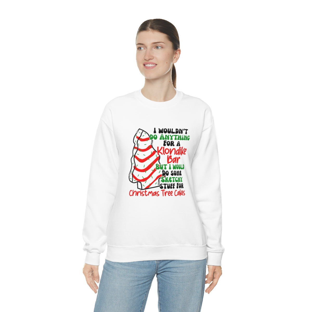 Tasty Christmas Cake Xmas Holiday Sweatshirt