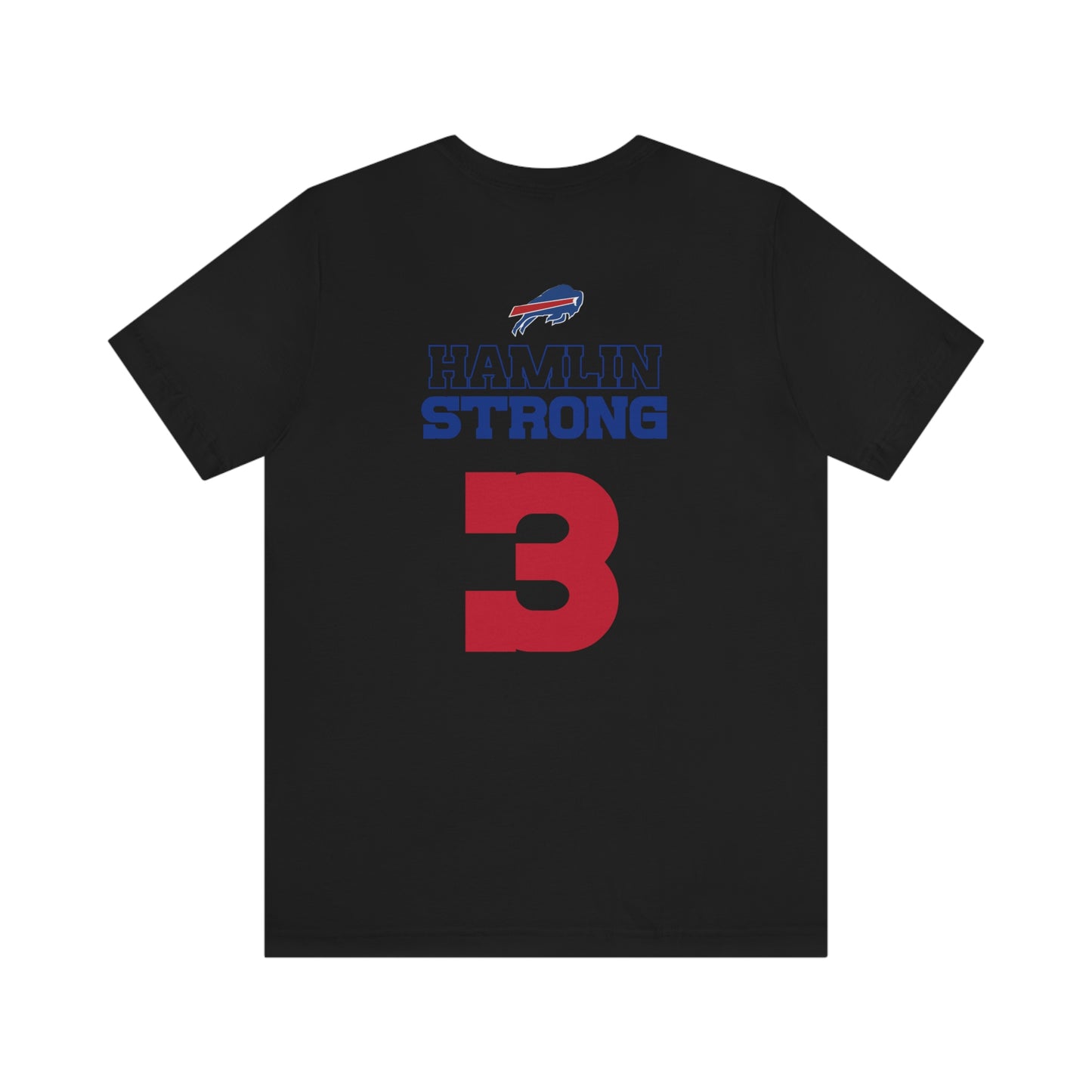 Did We Win Hamlin Strong Solid Red Buffalo Bills #3 Tshirt