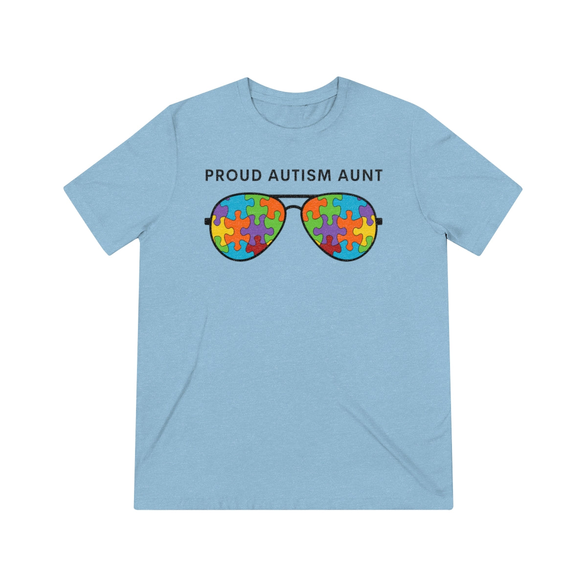 Proud Autism Aunt Sunglasses Tshirt