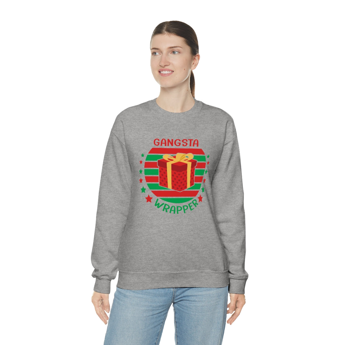 Gangsta Wrapper Cute Funny Christmas Sweatshirt