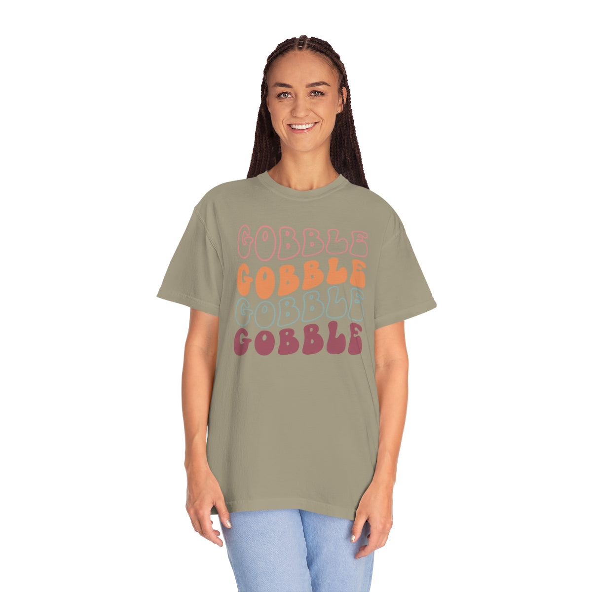 Gobble Gobble Gobble Retro Style Thanksgiving TShirt