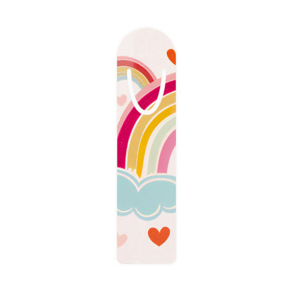 Pink Cute Valentines Day Rainbow Bookmark