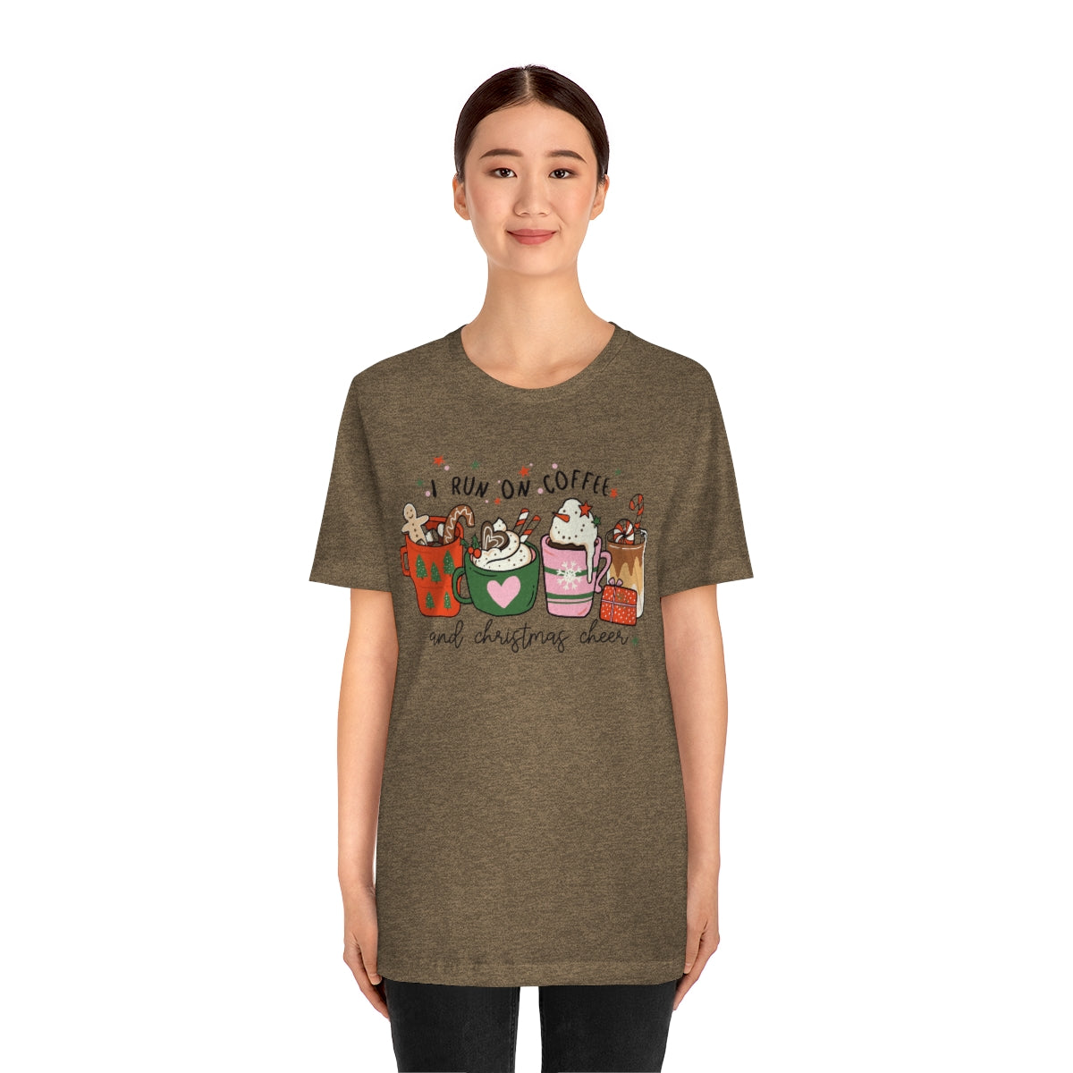 I Run On Coffee & Christmas Cheer Tshirt