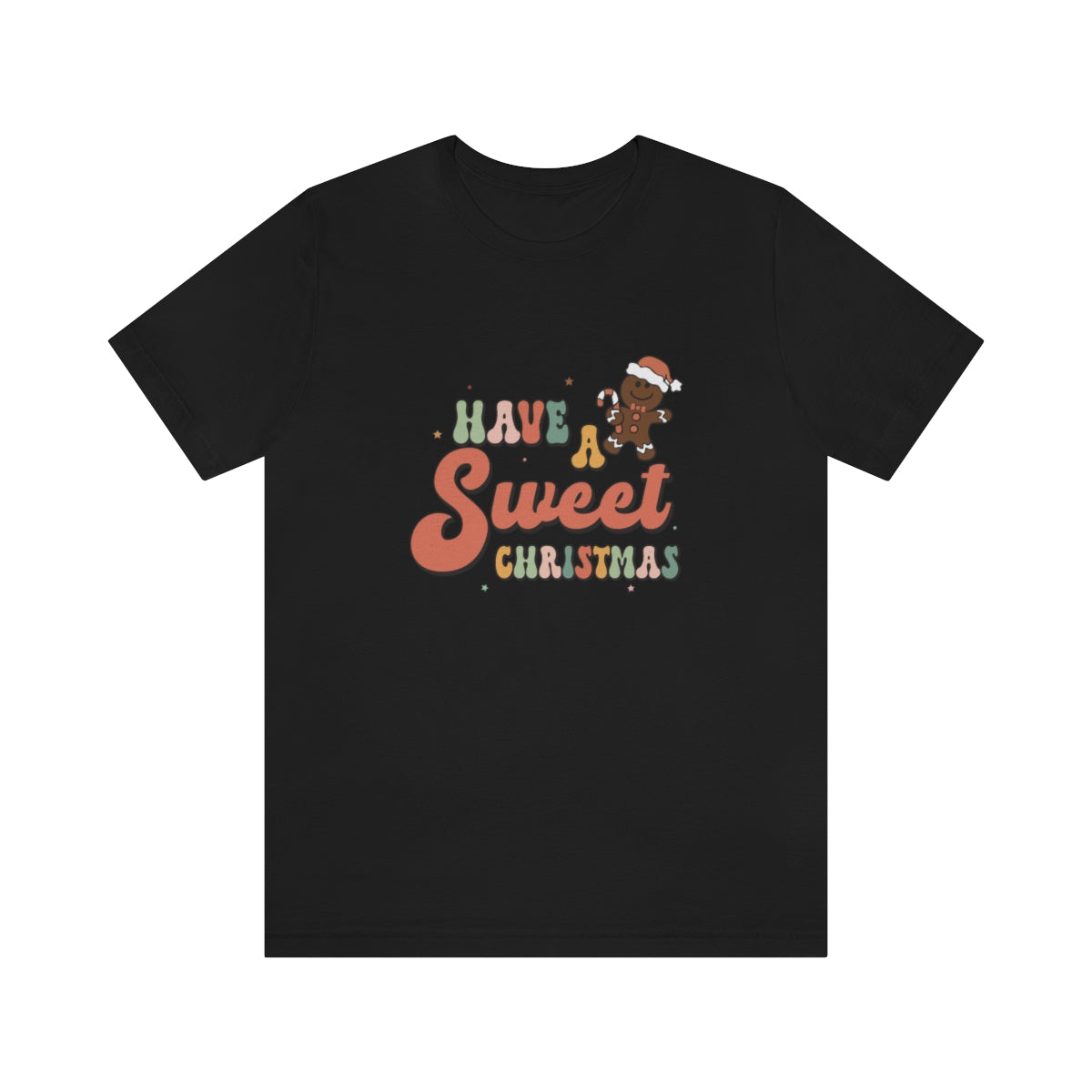 Have a Sweet Christmas Gingerbread Retro Tshirt