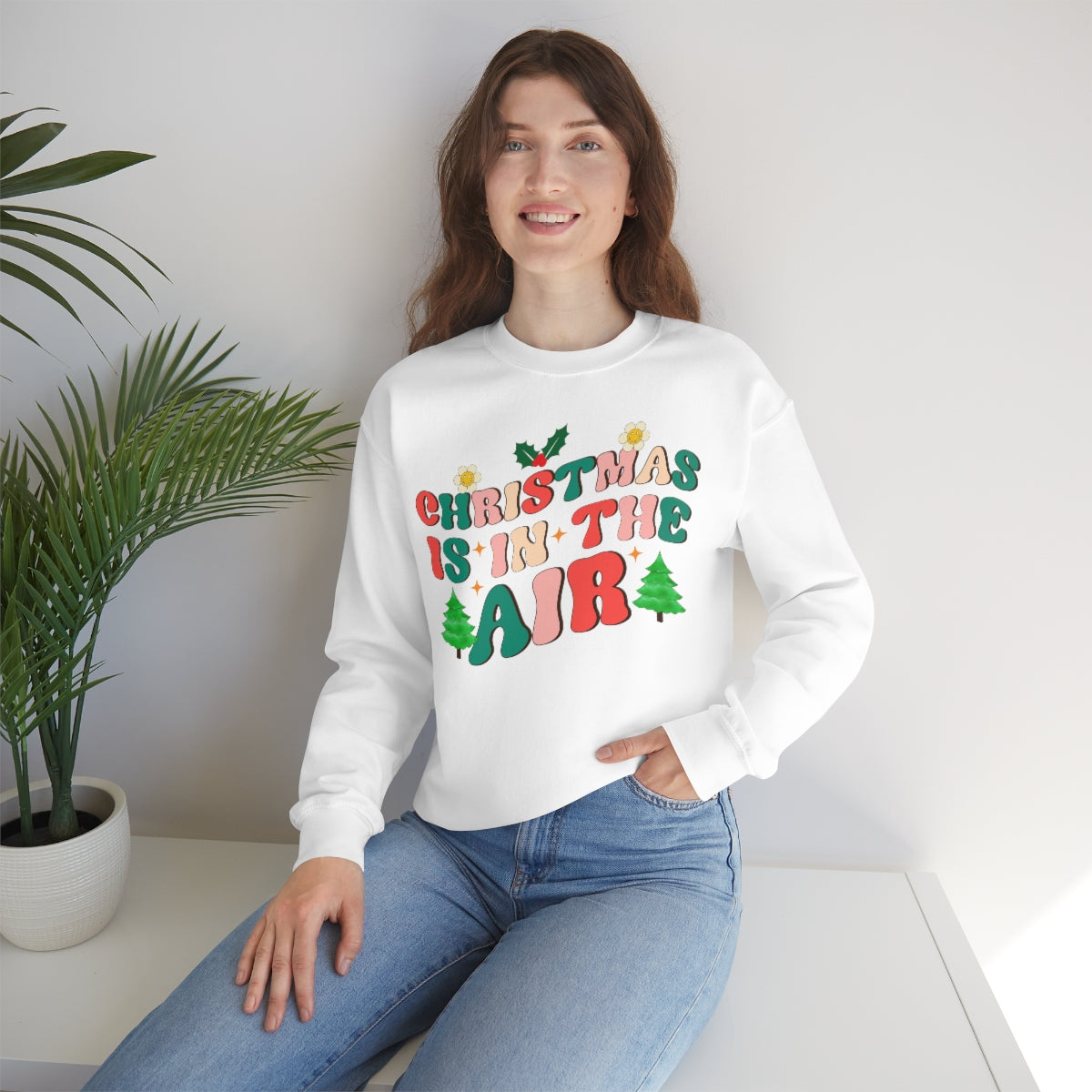 Retro Christmas is in the Air Holiday Sweatshirt