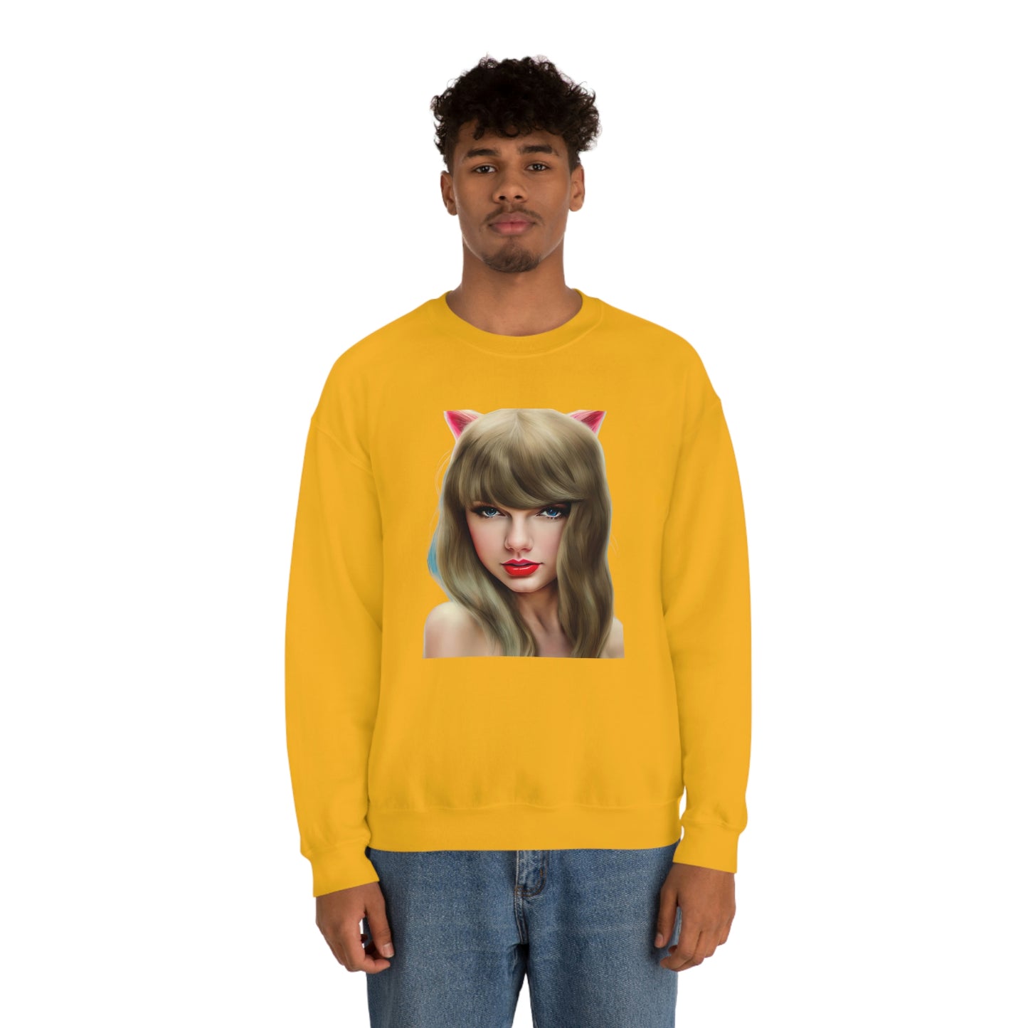 Taylor Swift Cat Ears T Swift Taylor Swift Merch Fan Swifty Gift Crewneck Sweatshirt