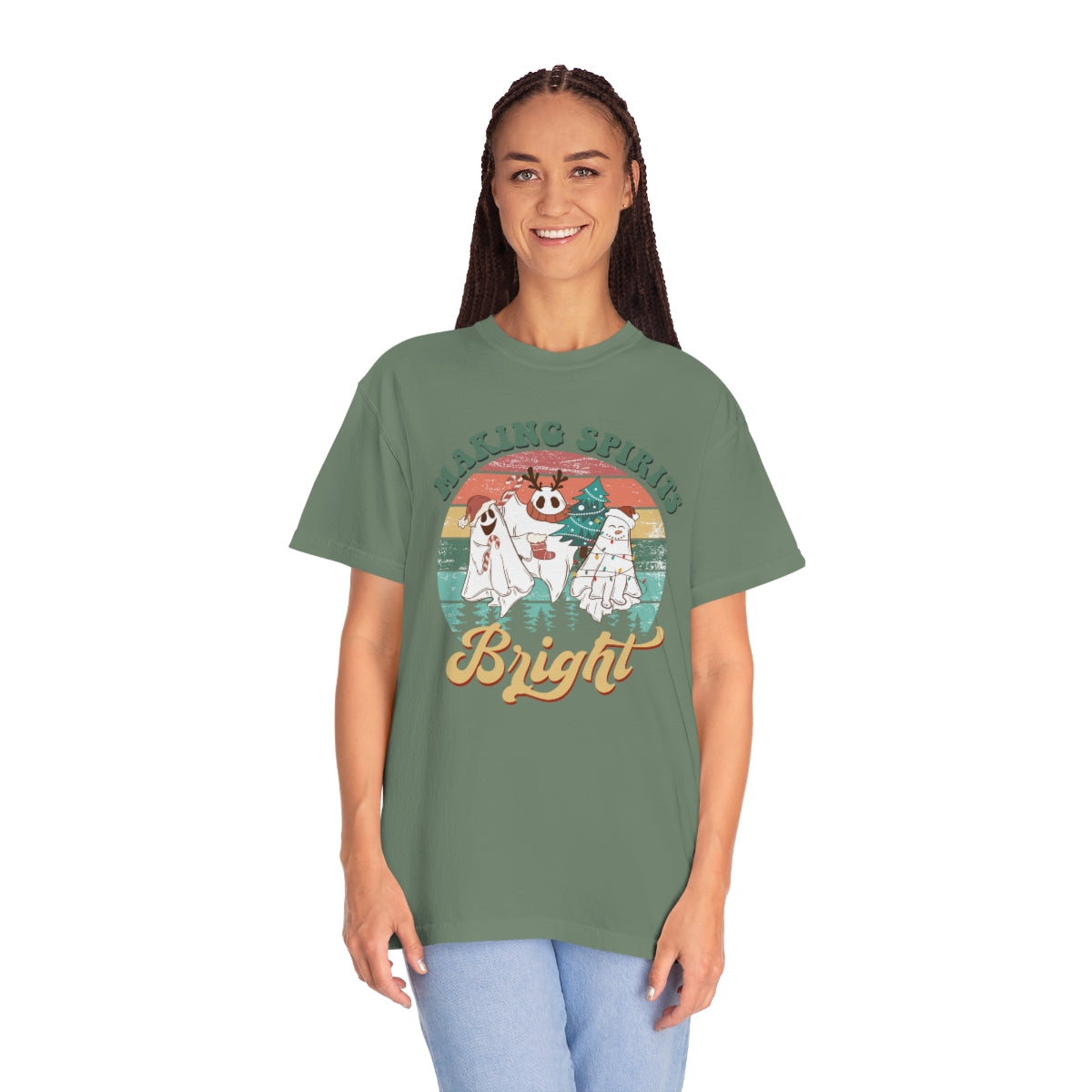 Making Spirits Bright Christmas Ghosts TeeShirt