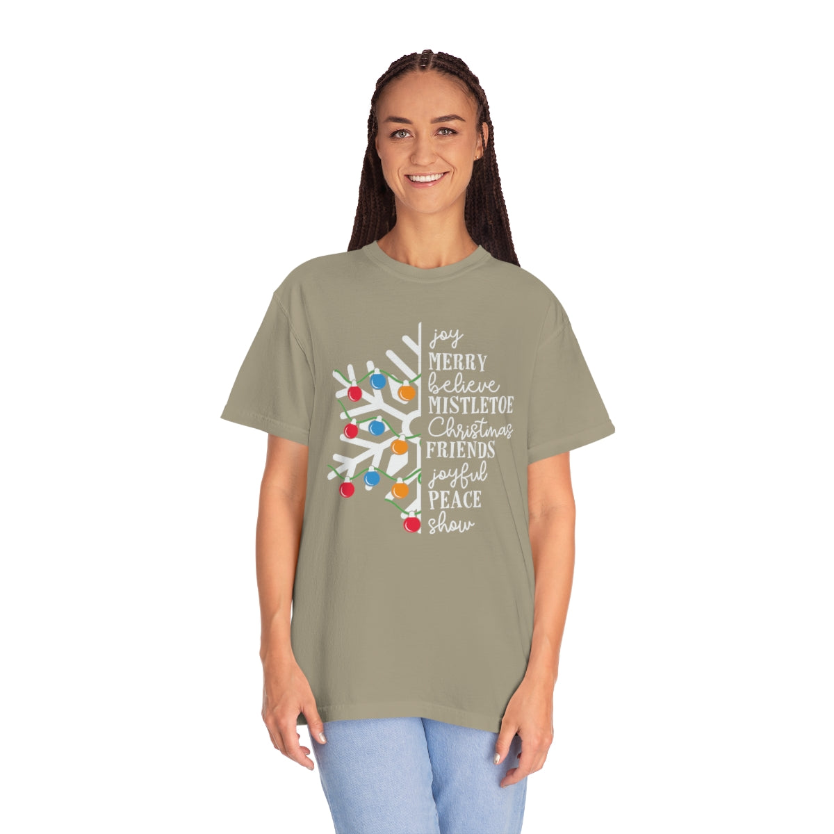 White Snowflake with Merry Christmas TeeShirt