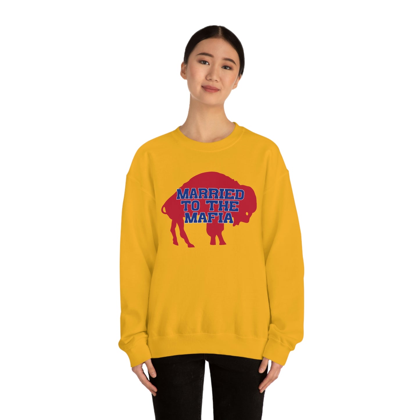 Married to the Mafia Buffalo Bills Football Crewneck Sweatshirt