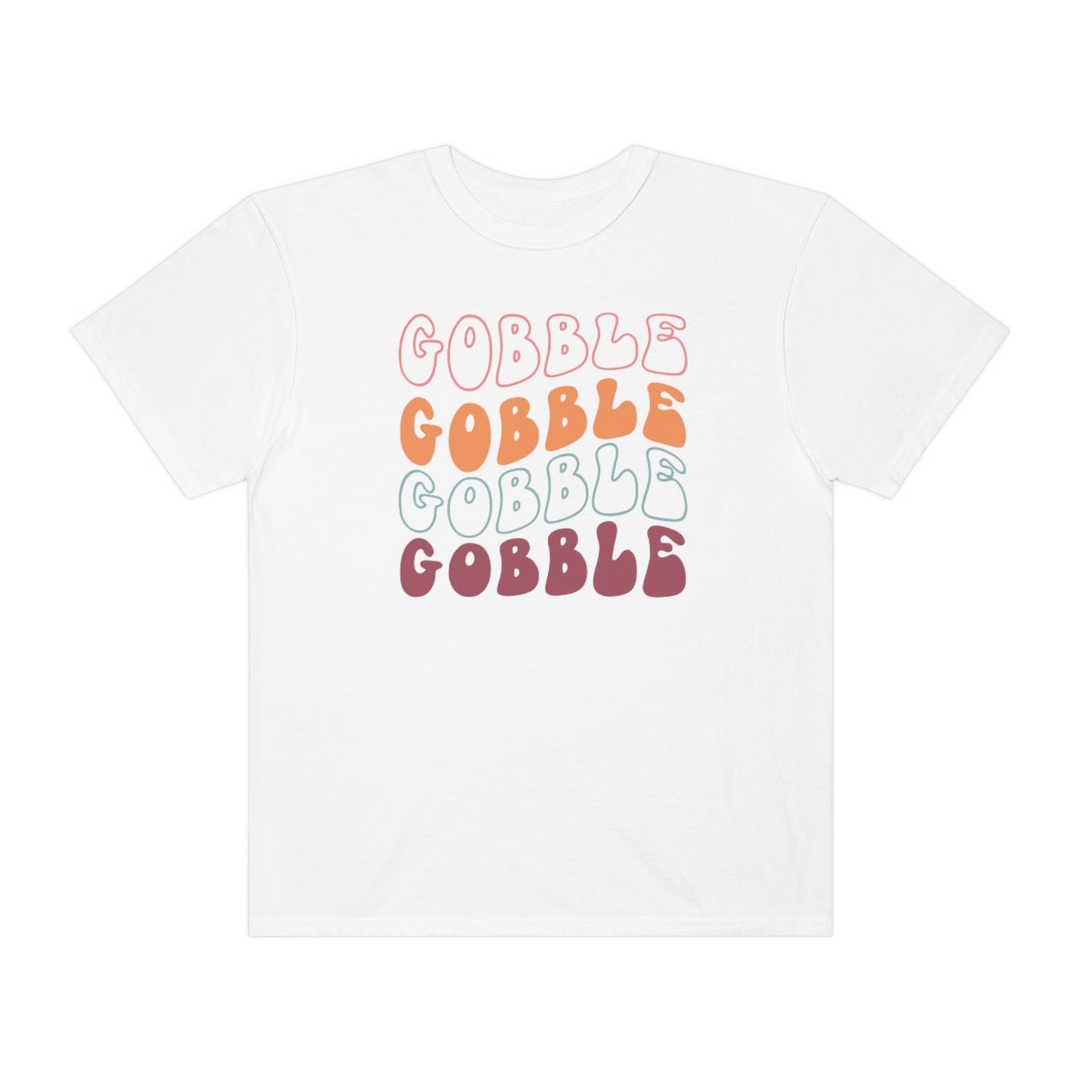 Gobble Gobble Gobble Retro Style Thanksgiving TShirt