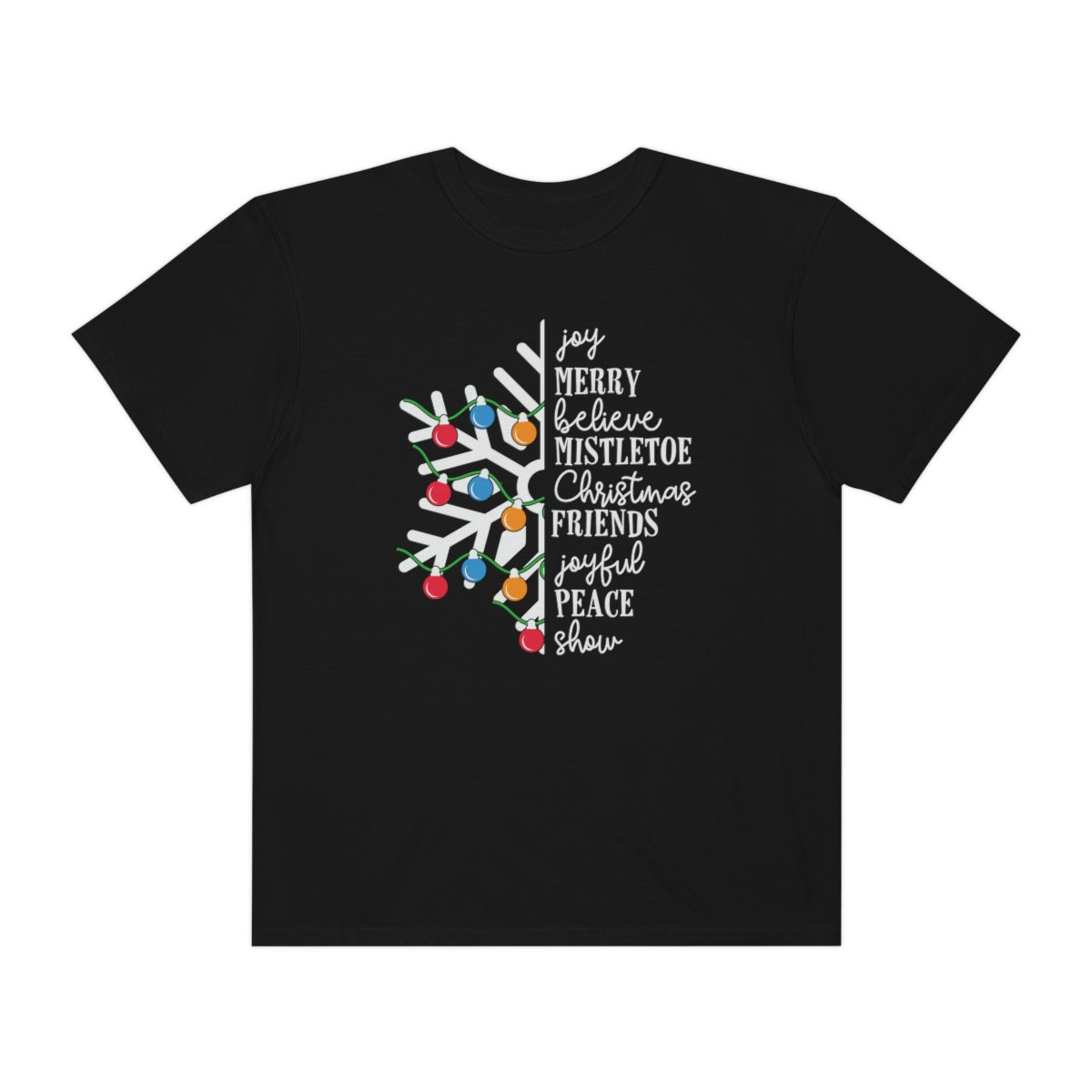 White Snowflake with Merry Christmas TeeShirt