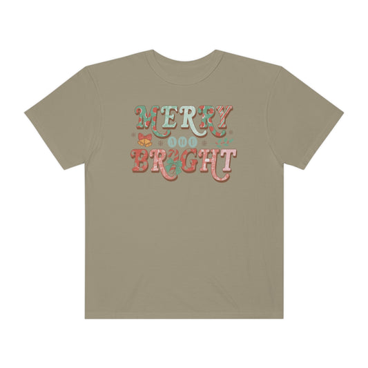 Merry & Bright Retro Christmas T-Shirt