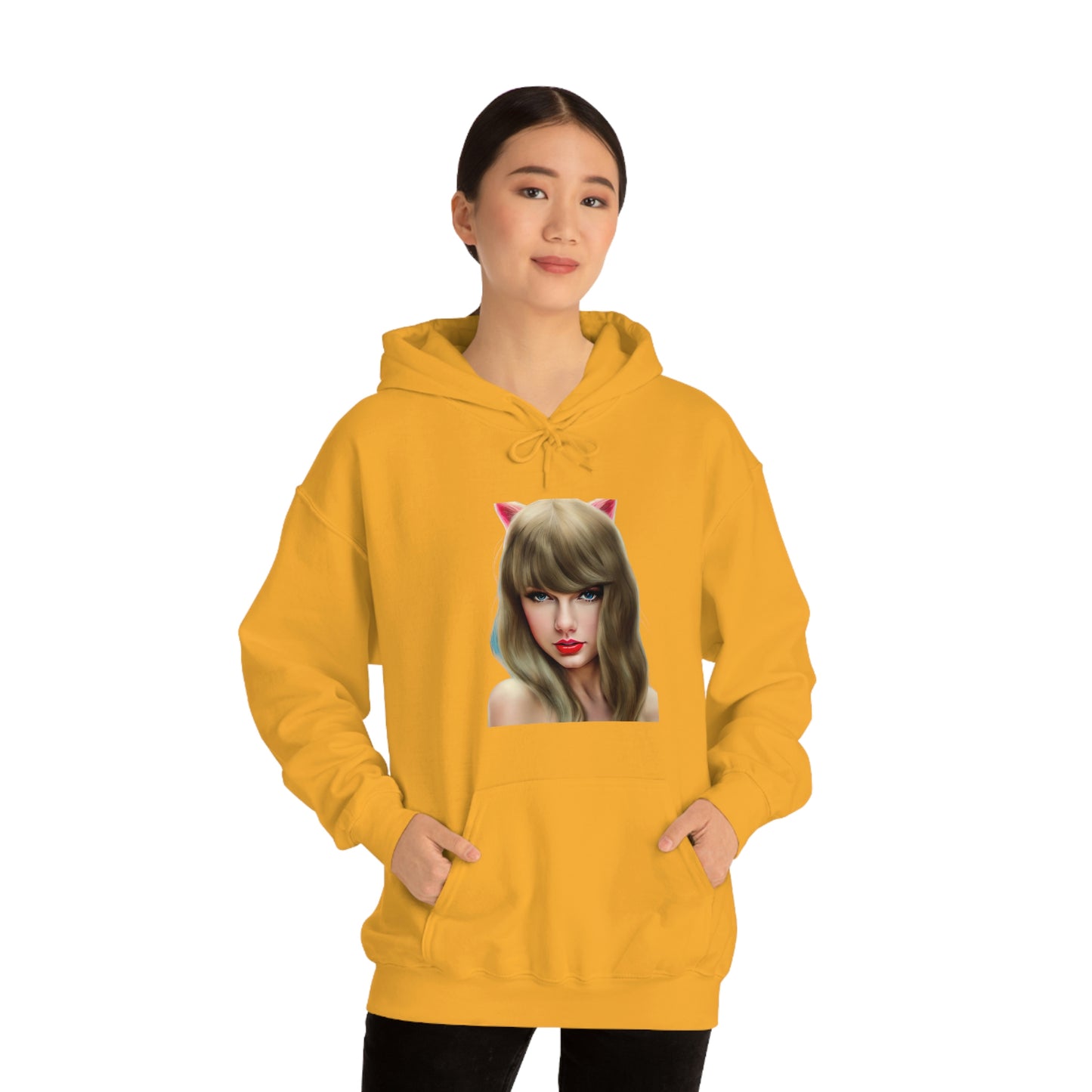 Taylor Swift Cat Ears T Swift Taylor Swift Merch Fan Swifty Gift Hooded Sweatshirt