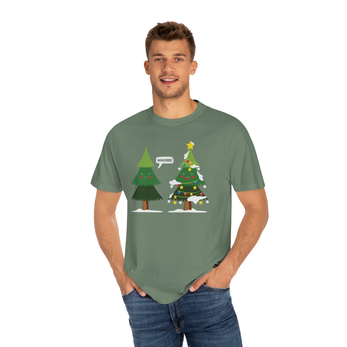 Christmas Trees Cursing Funny Xmas TeeShirt