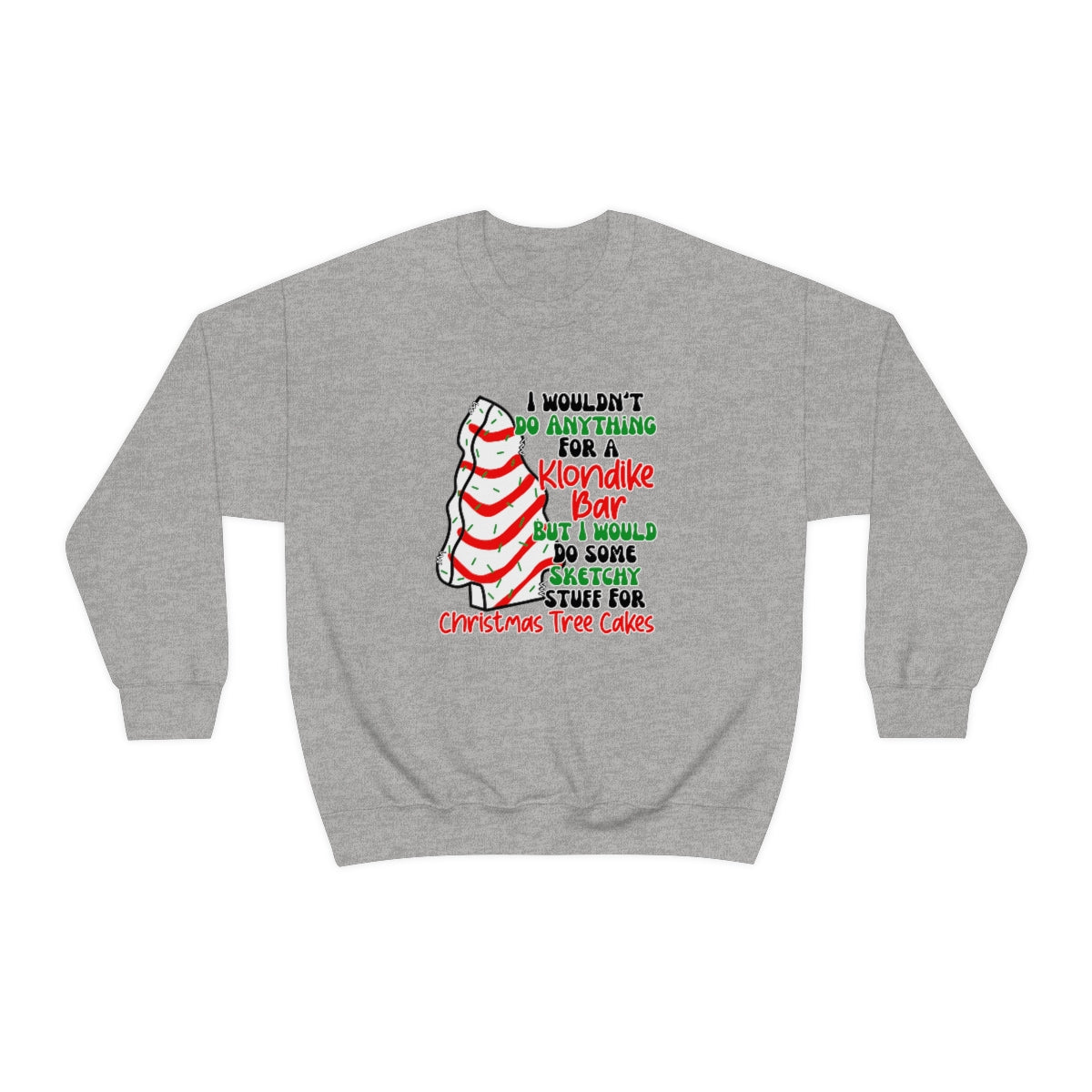 Tasty Christmas Cake Xmas Holiday Sweatshirt